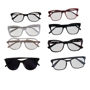 Eyeglass Frames Set of 8 Multiple Colors and‎ Sizes
